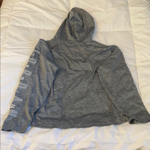 Air Jordan jump man boys grey Dri-Fit hoodie - Picture 3 of 6